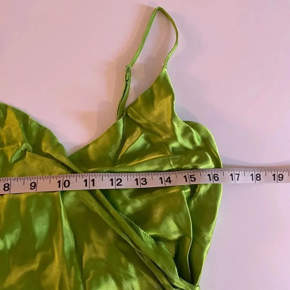 Zara neon green slip dress - Picture 12 of 16